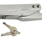 Straight Handle Edgemount Latch (with Key) for Most 3BX, 2BRX, 3B, 2BR mortuary coolers -  American Mortuary Coolers Powered by Funeral Source One Supply Company 