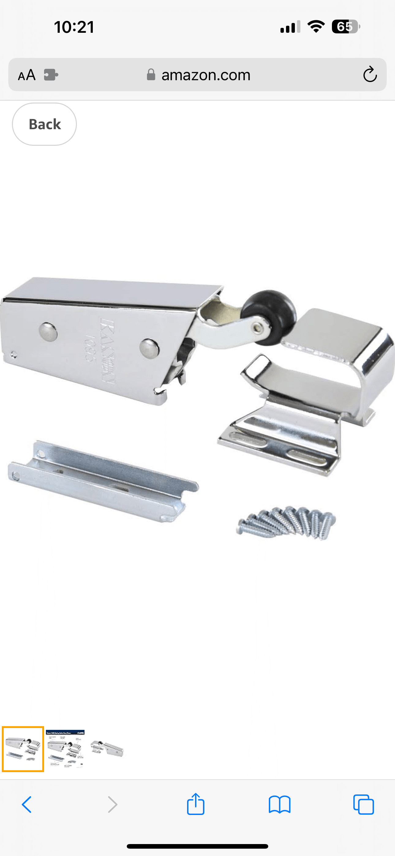 Kason 1095 Spring Action Door Closer and Adjustable Wide-Hook, Flush to 3/4 Inch Offset (Sold Individually) -  American Mortuary Coolers Powered by Funeral Source One Supply Company 