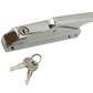 Straight Handle Edgemount Latch (with Key) for Most 3BX, 2BRX, 3B, 2BR mortuary coolers -  American Mortuary Coolers Powered by Funeral Source One Supply Company 