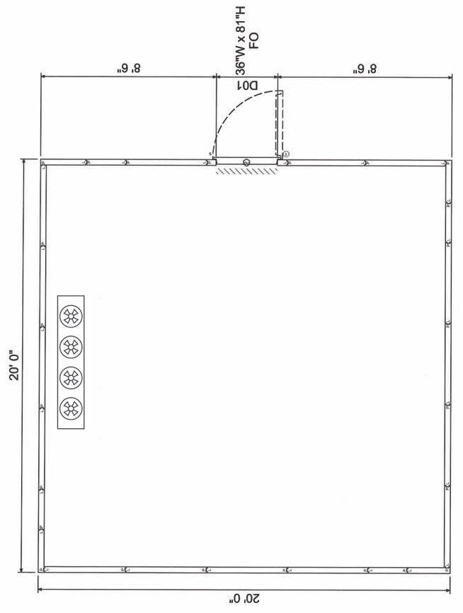 20' x 20' Walk-In Cooler AMC Model #2020 - American Mortuary Coolers Powered by Funeral Source One Supply Company 