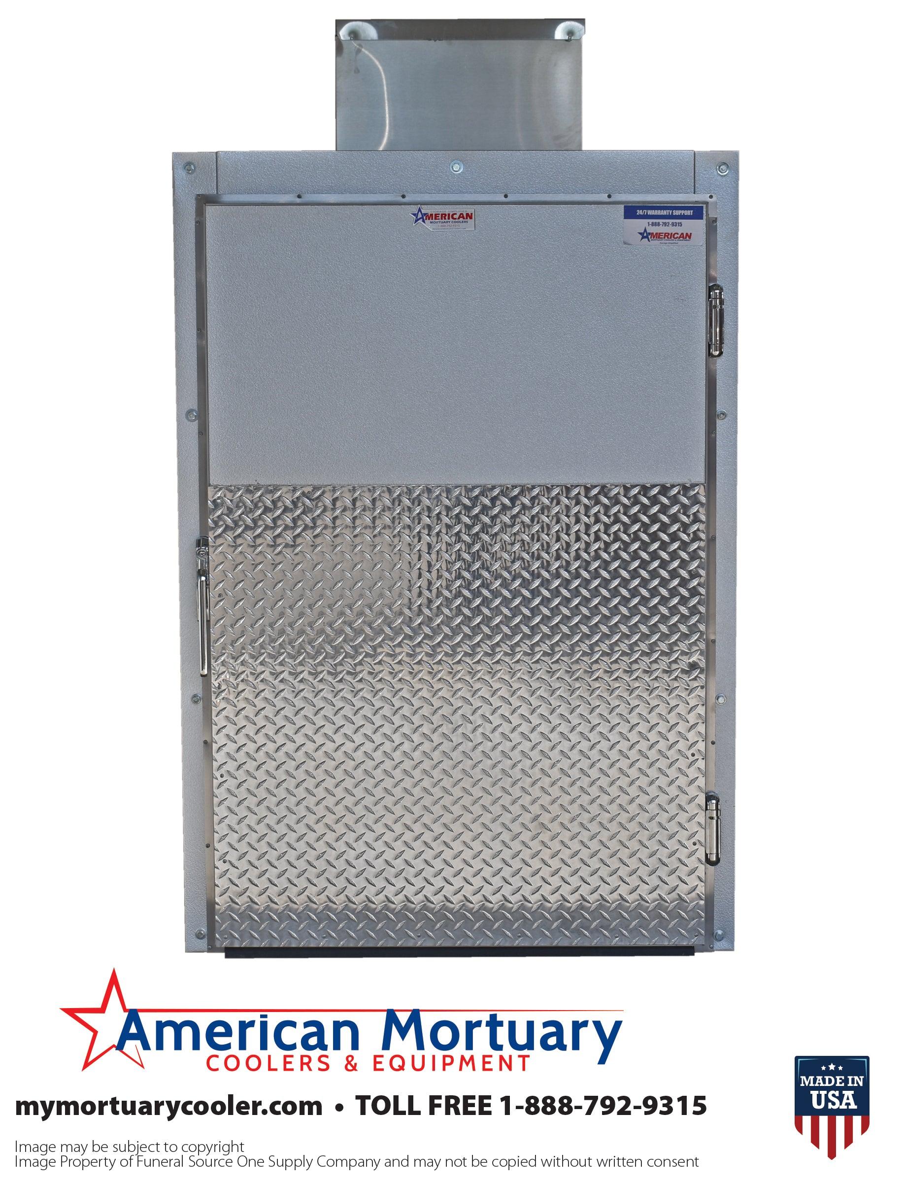 Two Body Extra Large Mortuary Cooler 2BRX -  American Mortuary Coolers Powered by Funeral Source One Supply Company 