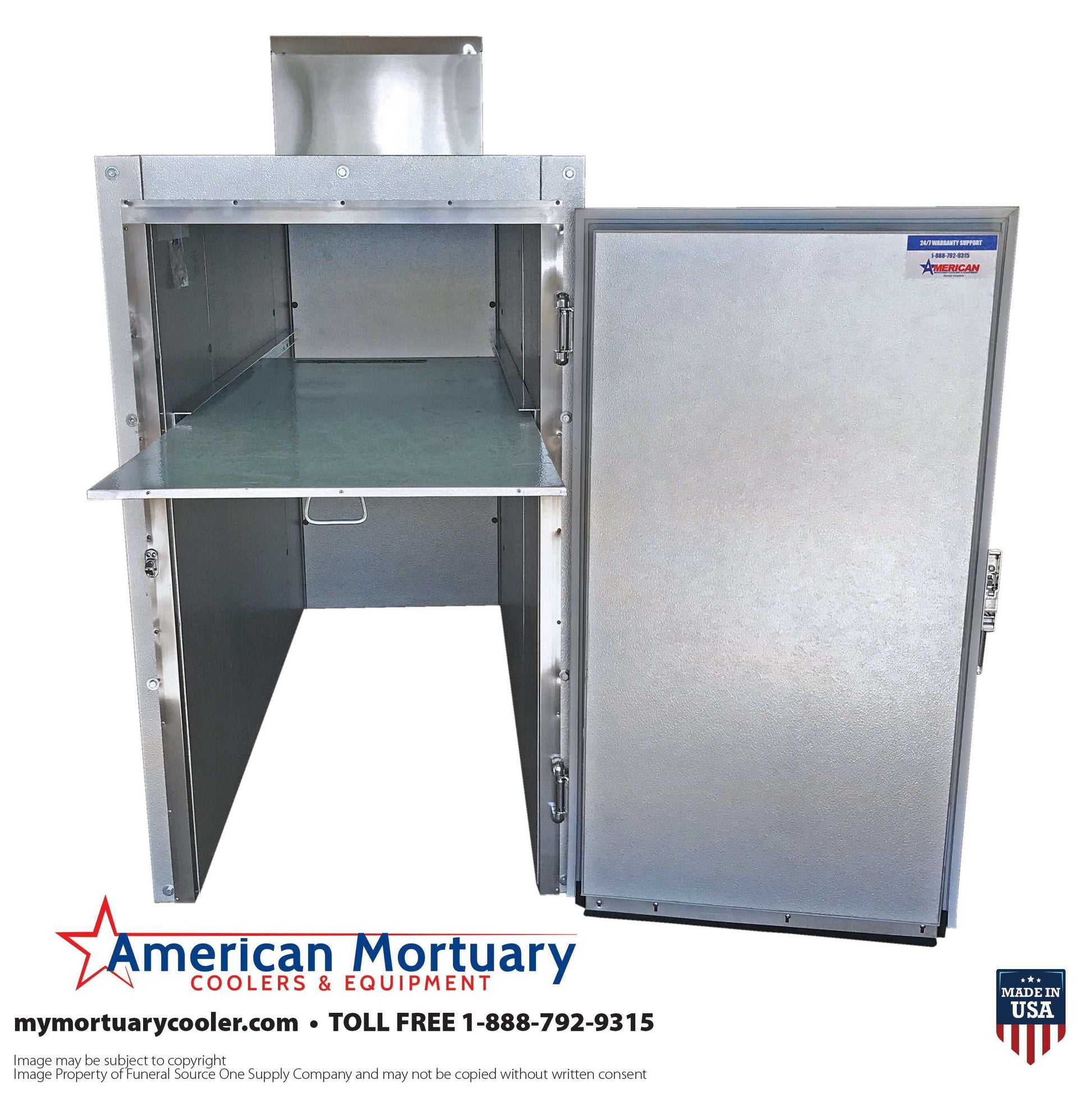 2 Body Roll In Style Mortuary Cooler - American Mortuary Coolers Powered by Funeral Source One Supply Company 