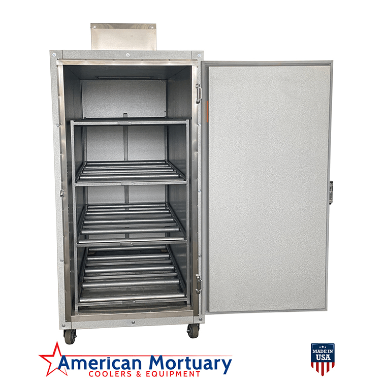 4 Body Extra Large Mortuary Coolers 4BX -  American Mortuary Coolers Powered by Funeral Source One Supply Company 