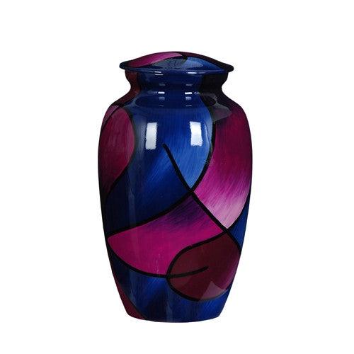 Urn Hand Painted Abstract -  American Mortuary Coolers Powered by Funeral Source One Supply Company 