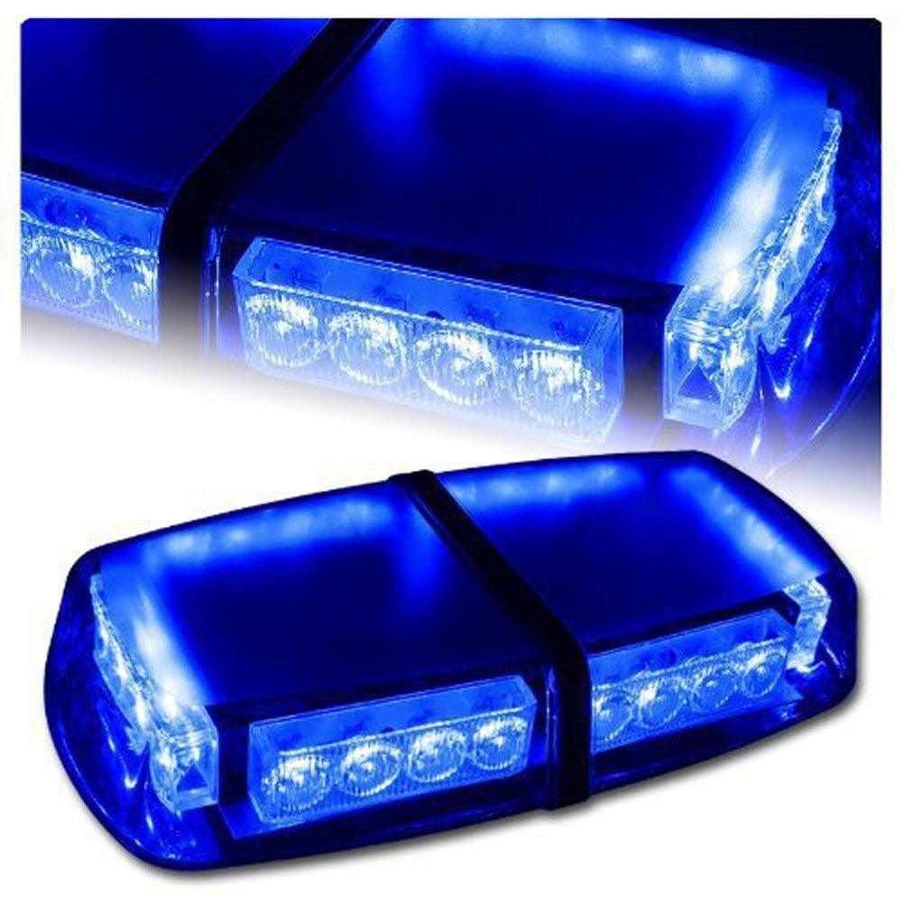 Economy LED Light Bar Blue Lights 11.8" -  American Mortuary Coolers Powered by Funeral Source One Supply Company 