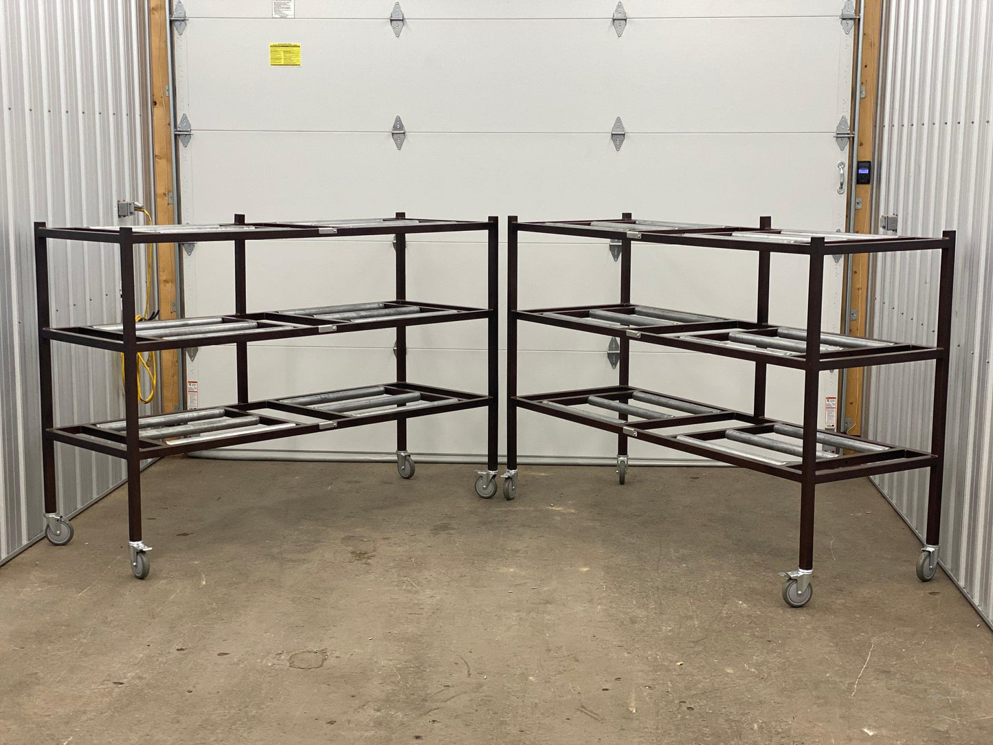 3-Tier Side Loading American Mortuary Rack Model 3TSL -  American Mortuary Coolers Powered by Funeral Source One Supply Company 