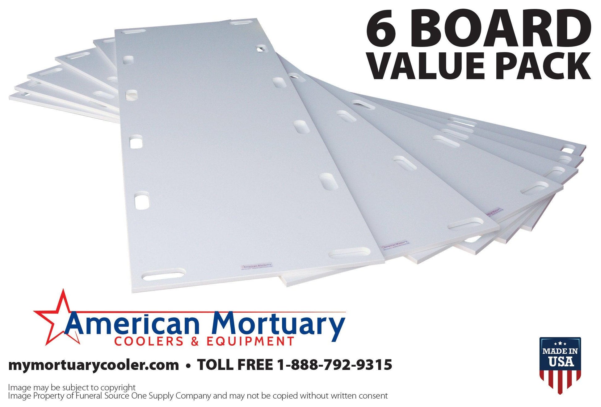 HD Mortuary Plastic Storage Board -  American Mortuary Coolers Powered by Funeral Source One Supply Company 