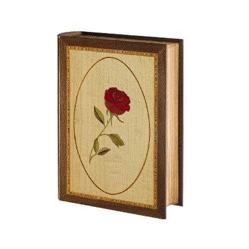 Handcrafted Rose - Wood Marquetry -  American Mortuary Coolers Powered by Funeral Source One Supply Company 