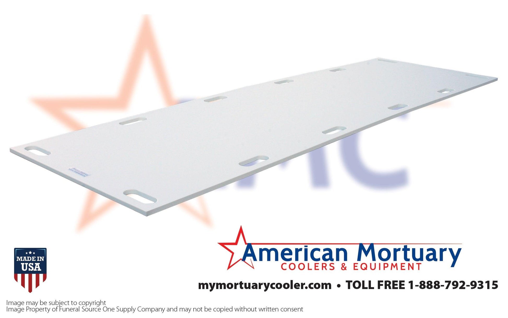 HD Mortuary Plastic Storage Board (Set of 3) -  American Mortuary Coolers Powered by Funeral Source One Supply Company 