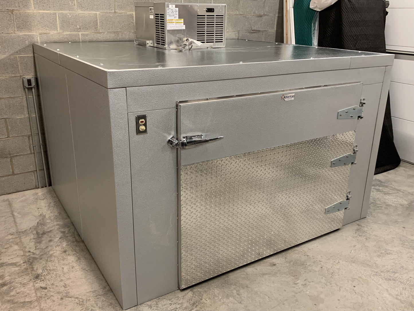 Triple Cot Roll-In Mortuary Cooler AMC Model TR3 -  American Mortuary Coolers Powered by Funeral Source One Supply Company 