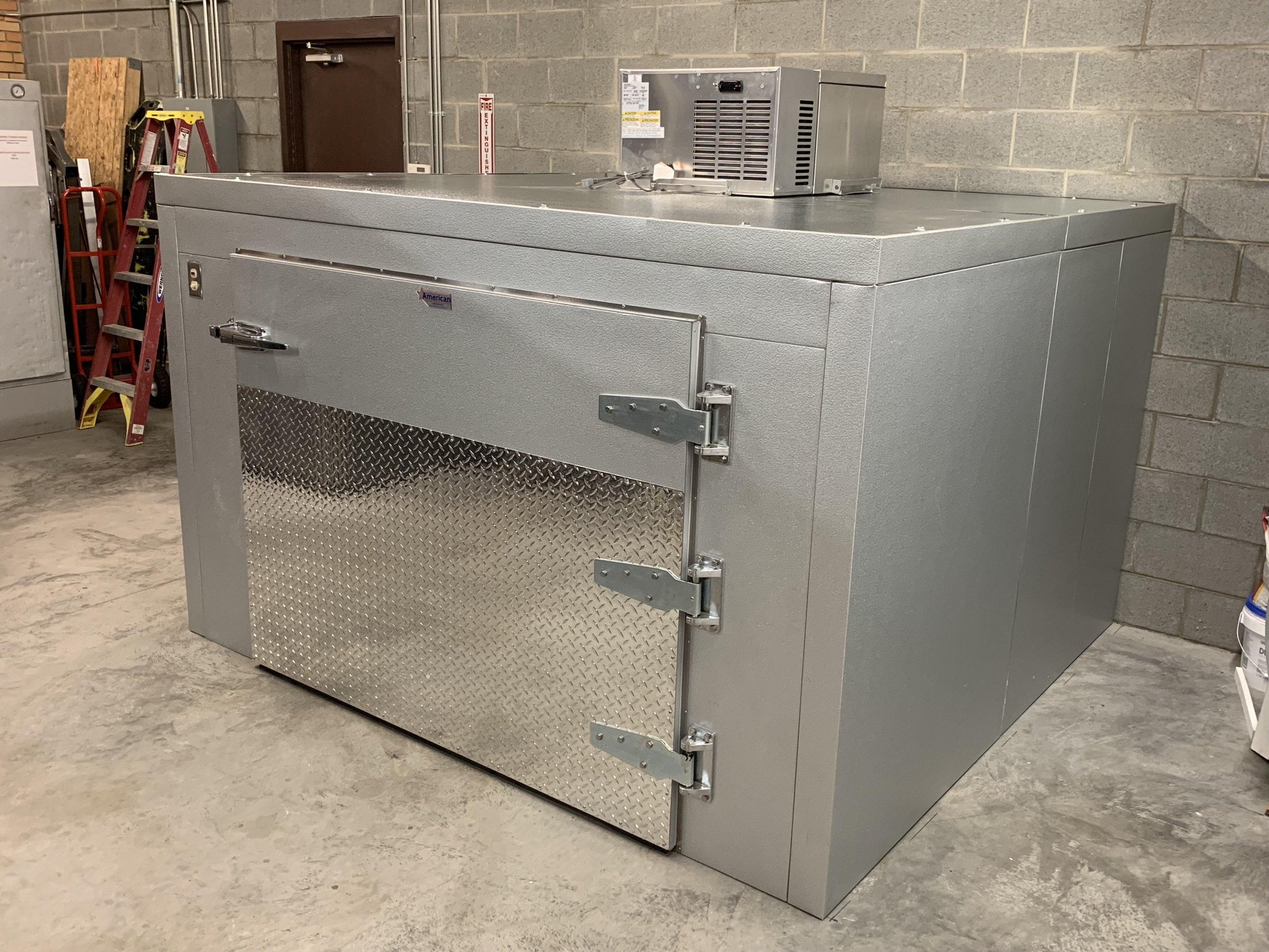 Triple Cot Roll-In Mortuary Cooler AMC Model TR3 -  American Mortuary Coolers Powered by Funeral Source One Supply Company 