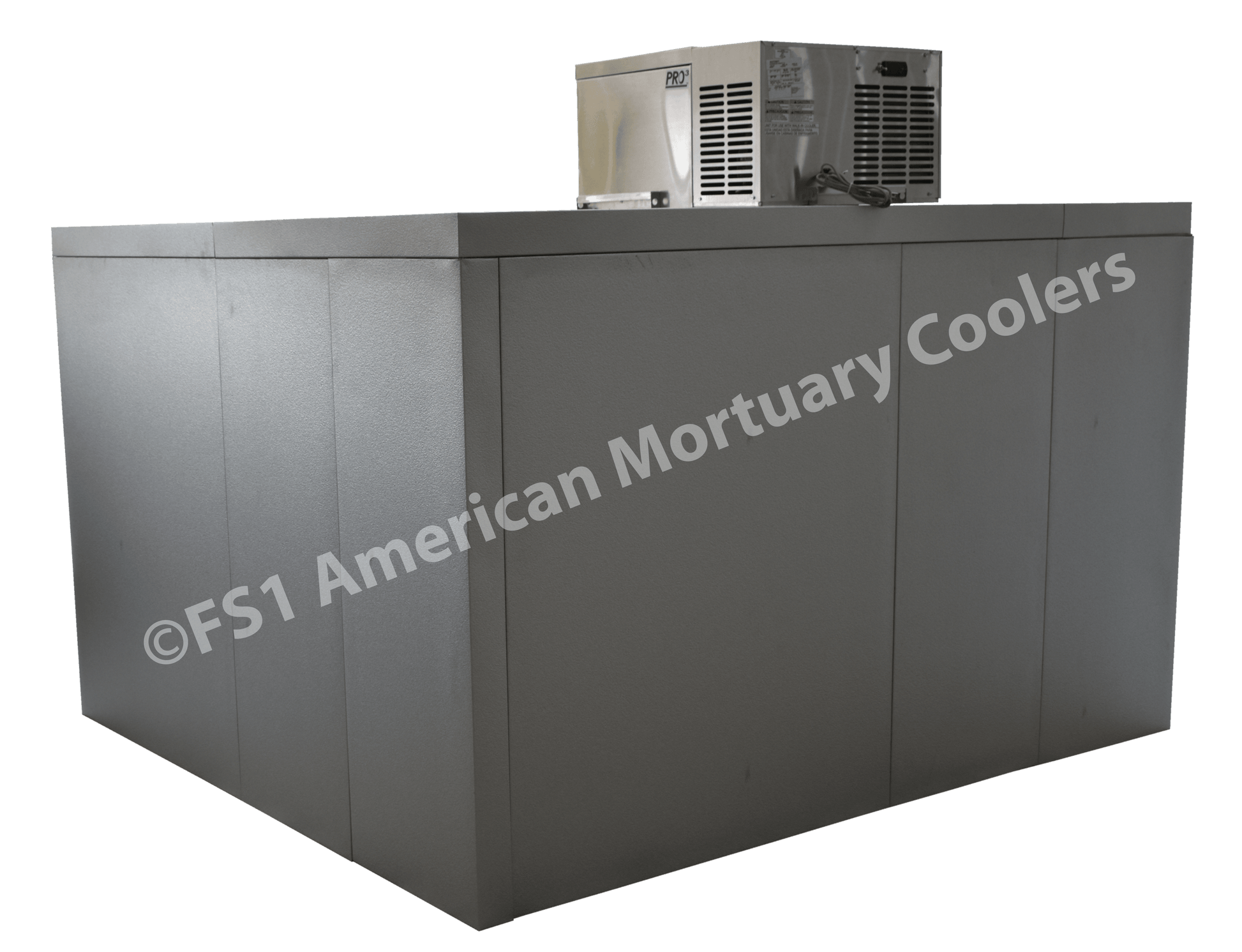 Triple Cot Roll-In Mortuary Cooler AMC Model TR3 -  American Mortuary Coolers Powered by Funeral Source One Supply Company 