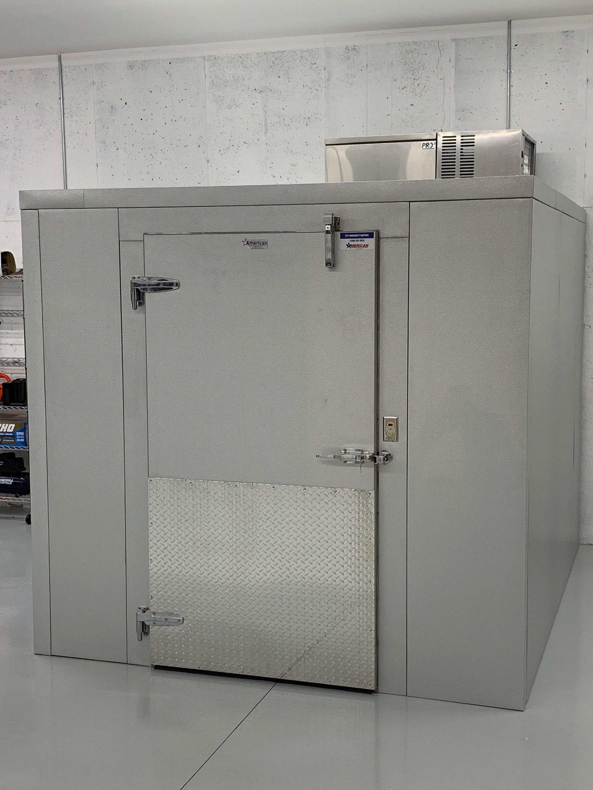 8 x 10 Walk-In Mortuary Morgue Cooler by American Mortuary - American Mortuary Coolers Powered by Funeral Source One Supply Company 